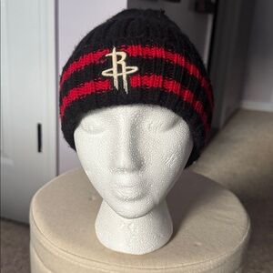 Houston Rockets Black and Red Knit Beanie